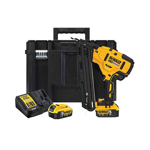 18V XR Li-Ion Brushless 15Ga Second Fix Nailer 5.0Ah Kit